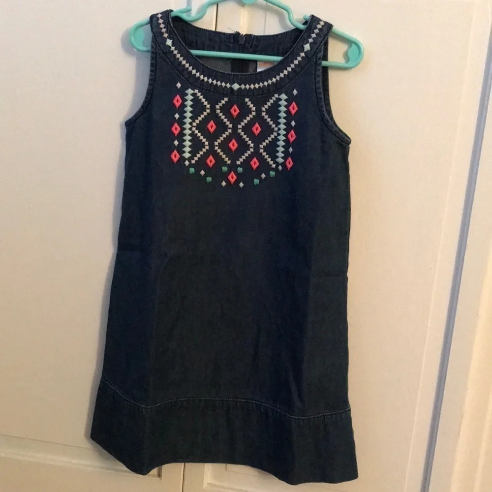 Gymboree Cotton Blue Girl’s Dress Size 6